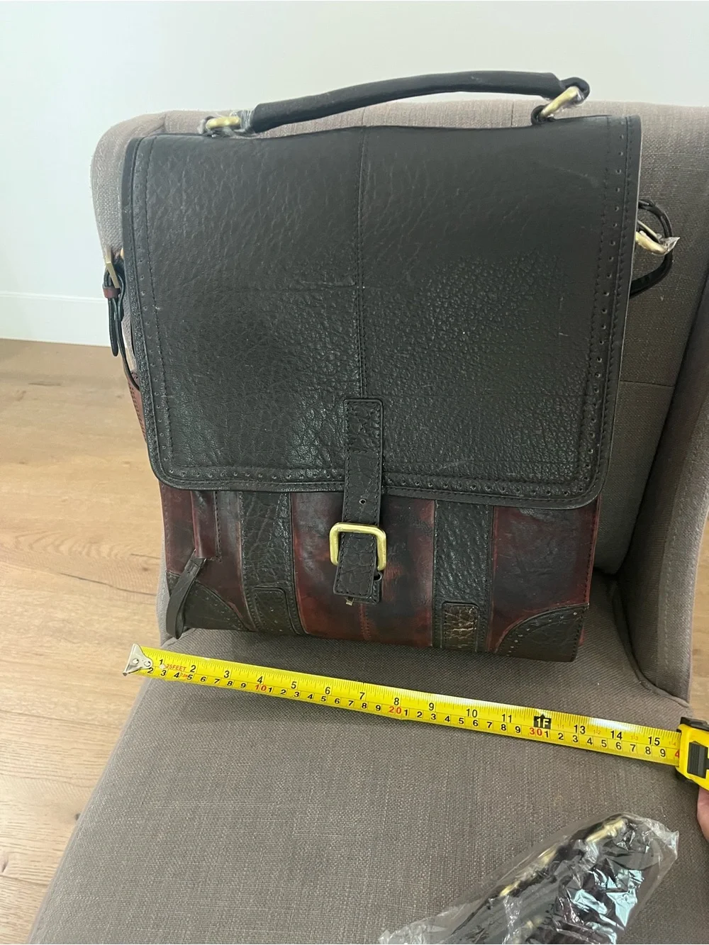 Brown Leather Wine Case/Tote